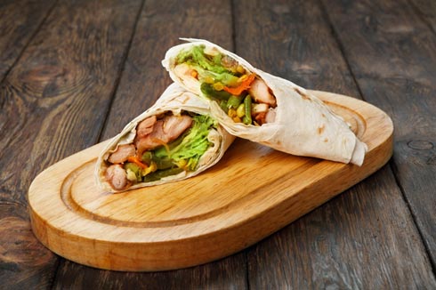 bbq chicken wrap