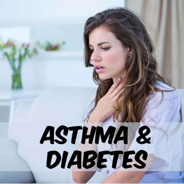 a diabetes asthma bronchiale)