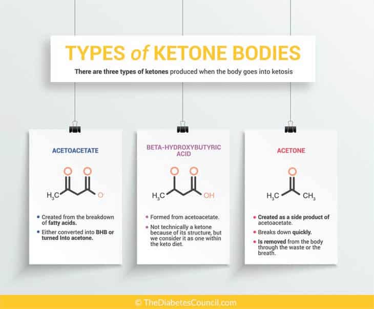 3 types of ketones bodies