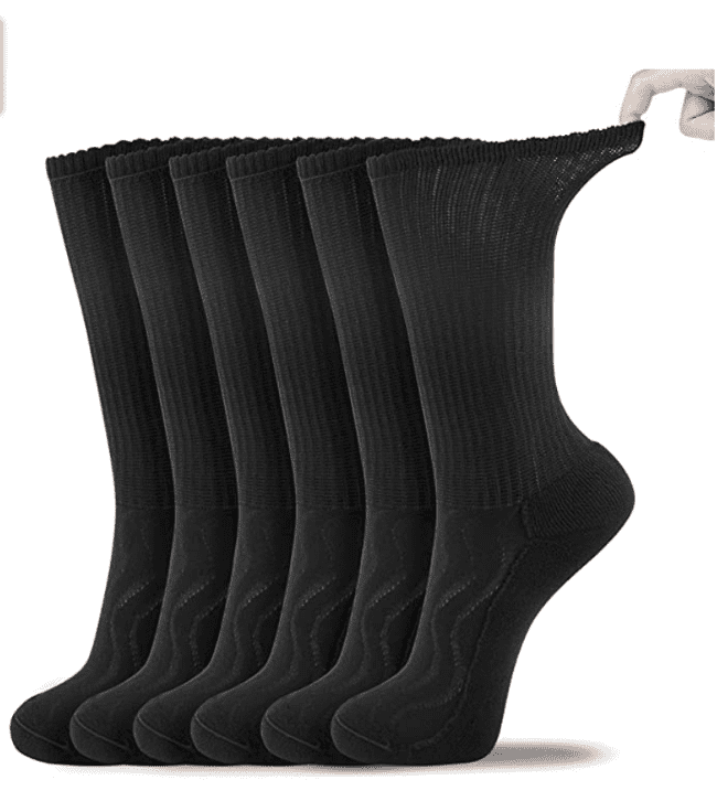 BEST QUALITY CREW DIABETIC SOCKS 6,12,18 PAIR MADE IN USA SIZE 9-11,10-13 &13-15 
