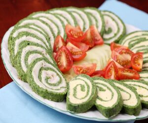 vegetarian spinach roll